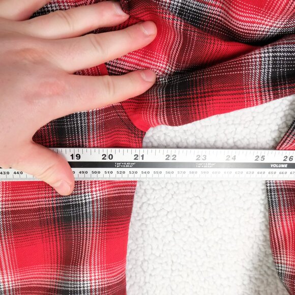 Dixxon Shirt Mens Medium Red Black Plaid Flannel Button Up So Cal D Tech - Picture 5 of 8